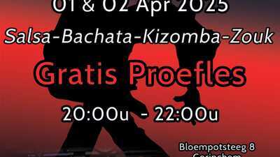 Proeflessen Salsa, Bachata, Kizomba en Zouk